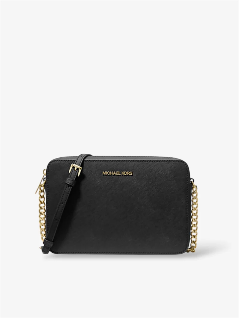 Michael Kors Jet Set Crossbody schwarz gold
