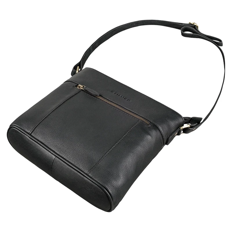 "Medina" Elegante Handtasche Damen Mittelgroß Leder Umhängetasche