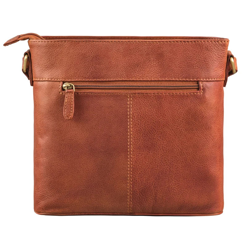 "Medina" Elegante Handtasche Damen Mittelgroß Leder Umhängetasche