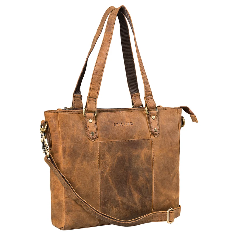 B-WARE "Joy" Leder Shopper Damen Handtasche