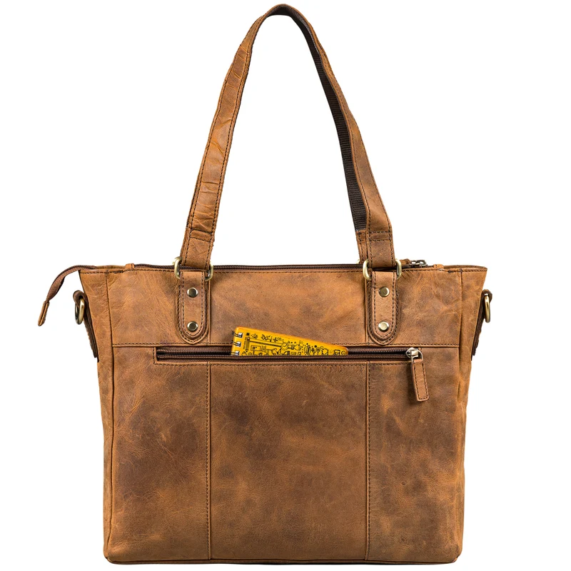 B-WARE "Joy" Leder Shopper Damen Handtasche