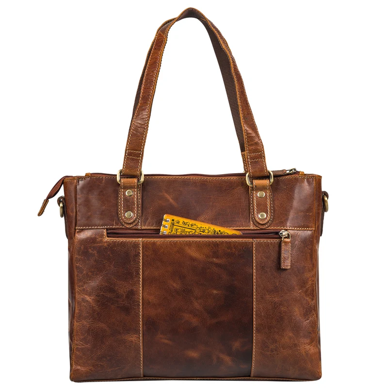 B-WARE "Joy" Leder Shopper Damen Handtasche