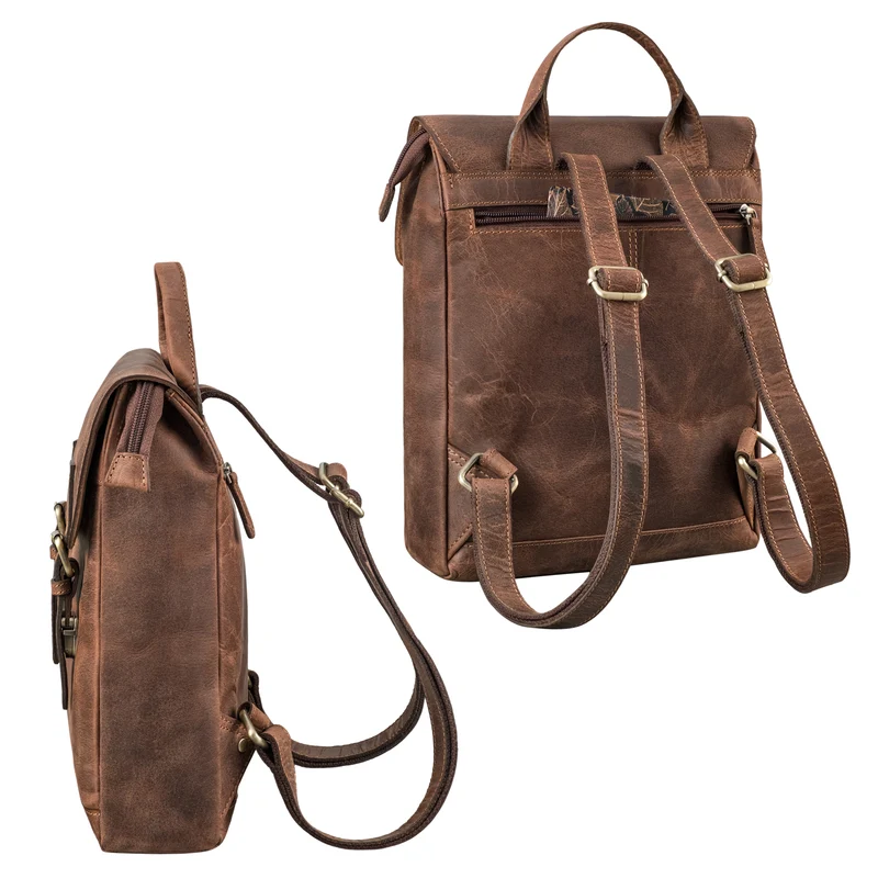 "Nala" Kleiner Damen Leder Tagesrucksack Freizeit City Rucksack