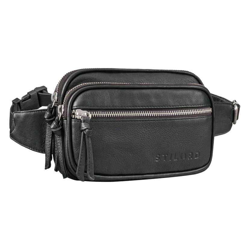 "Juno" Große Bauchtasche Damen Leder für Freizeit Festival Reisen