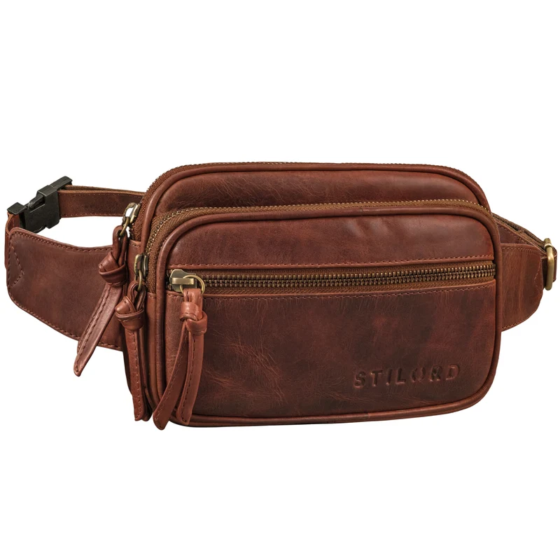 "Juno" Große Bauchtasche Damen Leder für Freizeit Festival Reisen