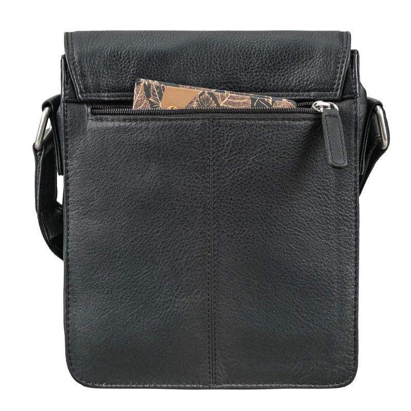 "Akito" Umhängetasche Herren Leder Klein - Herrentasche aus Echtleder