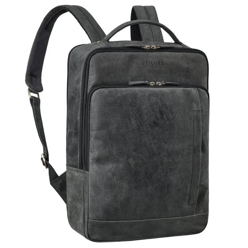 "Emmanuel" Leder Rucksack Groß Herren & Damen Laptoprucksack 15,6 - 16 Zoll