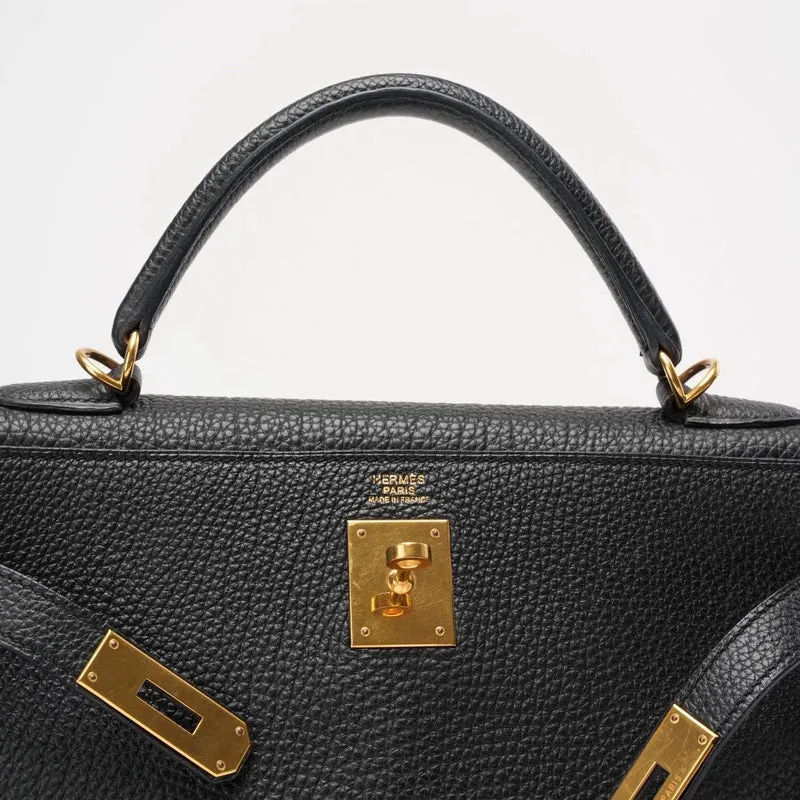 Hermes Black Kelly 32 Retourne Togo Leder 2011