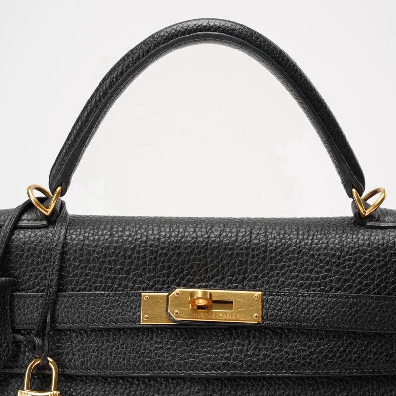 Hermes Black Kelly 32 Retourne Togo Leder 2011