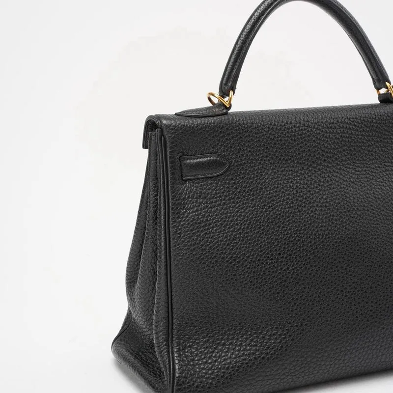 Hermes Black Kelly 32 Retourne Togo Leder 2011