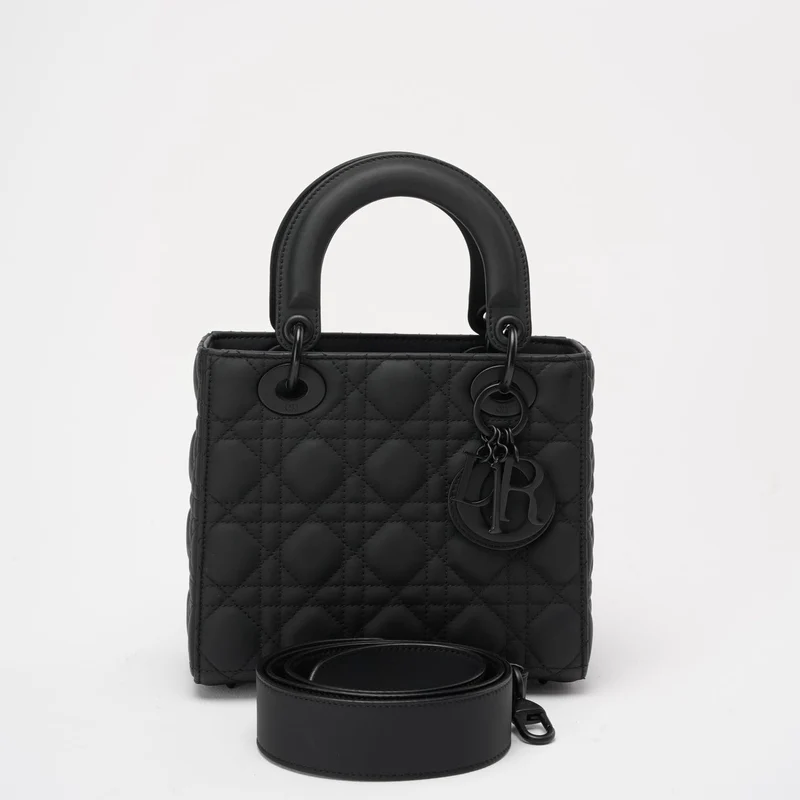 Christian Dior Cannage Klein Mein ABC Dior Lady Dior Schwarz