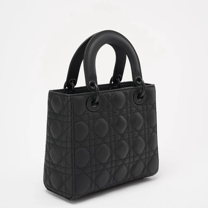 Christian Dior Cannage Klein Mein ABC Dior Lady Dior Schwarz