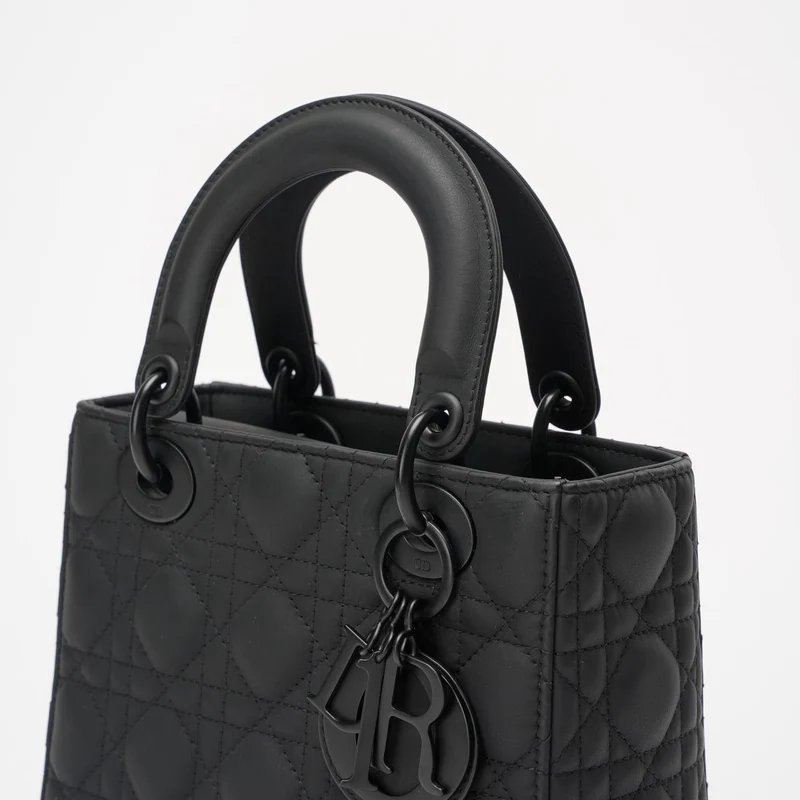 Christian Dior Cannage Klein Mein ABC Dior Lady Dior Schwarz