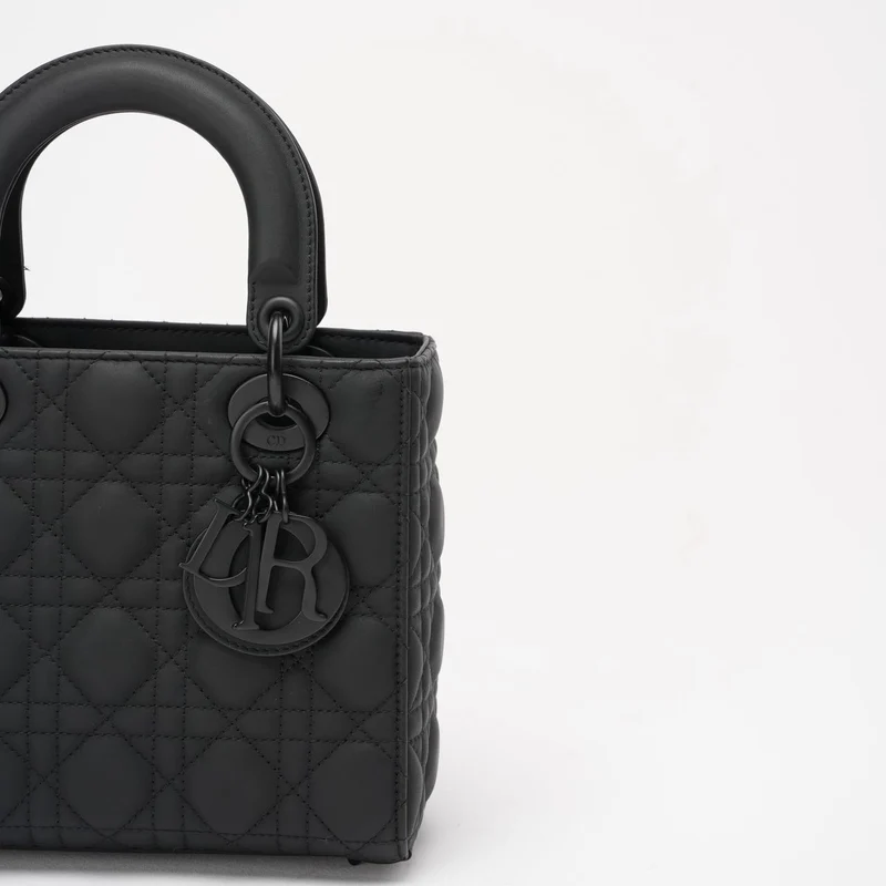 Christian Dior Cannage Klein Mein ABC Dior Lady Dior Schwarz