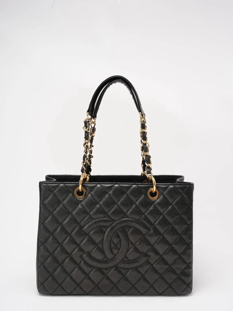 Chanel Schwarze Grand Shopping Tote (GST) 2012-2013