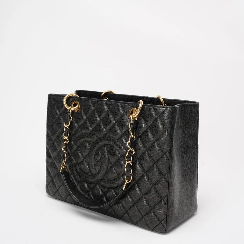 Chanel Schwarze Grand Shopping Tote (GST) 2012-2013