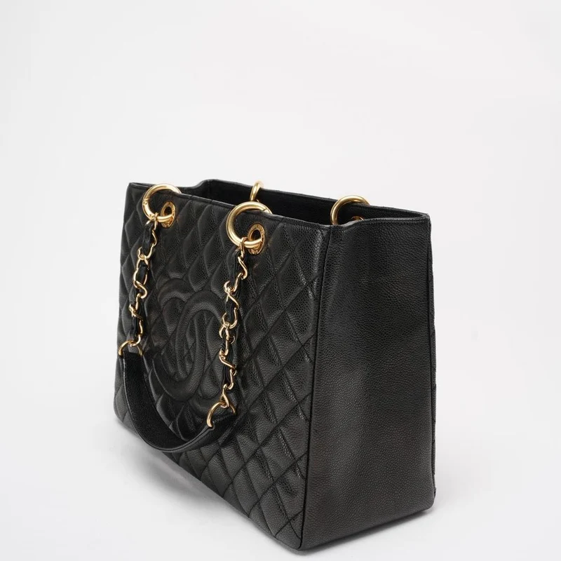 Chanel Schwarze Grand Shopping Tote (GST) 2012-2013