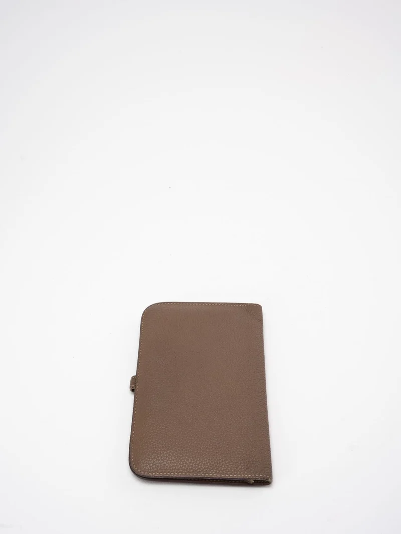 Hermès Hermes Dogon GM Togo Long Wallet Etoupe (Taupe)
