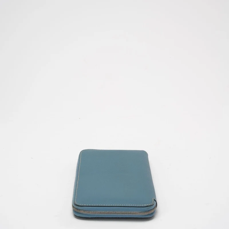 Hermes Lange Brieftasche Blue Jean Epsom Leder 2012