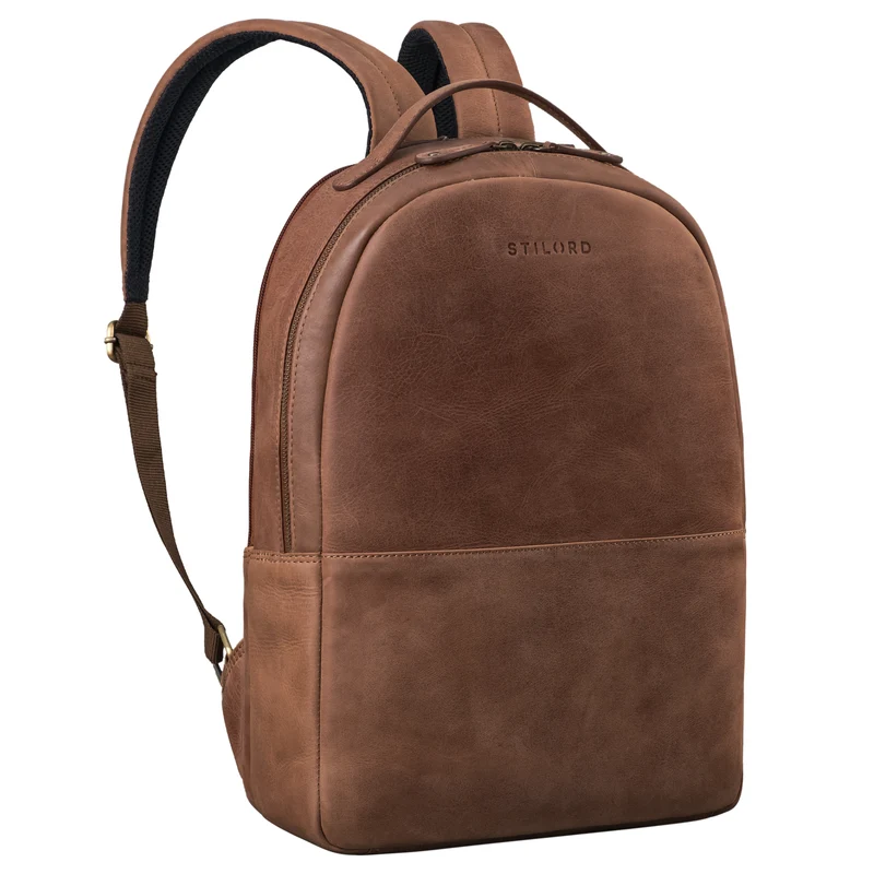 "Indigo" Echtleder Business Rucksack Herren Damen Groß Laptop 15 Zoll