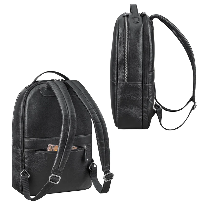"Indigo" Echtleder Business Rucksack Herren Damen Groß Laptop 15 Zoll