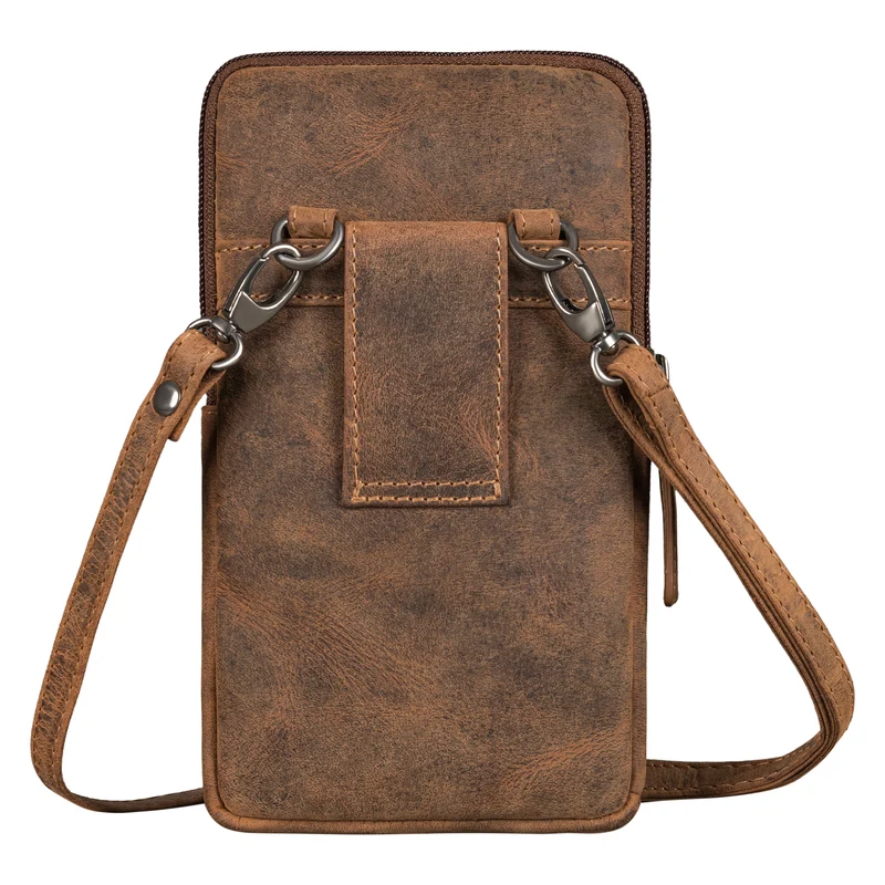 "Mauve" 2-in-1 Gürteltasche Umhängetasche Herren Leder Klein