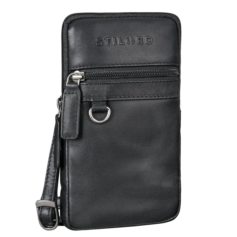 "Mauve" 2-in-1 Gürteltasche Umhängetasche Herren Leder Klein