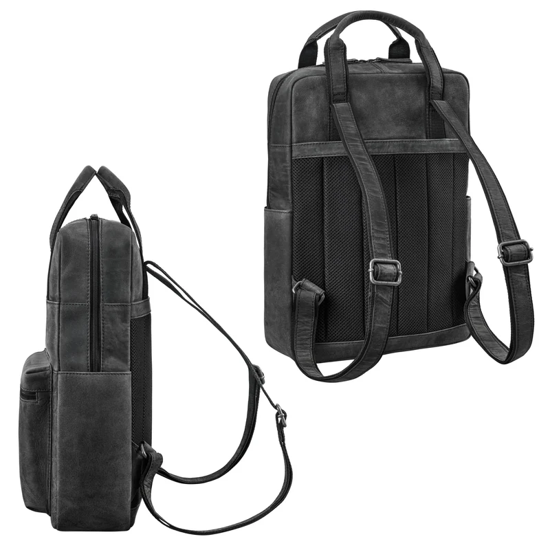 "Lilo" Großer Echtleder Rucksack Damen mit Laptopfach 15,6 Zoll
