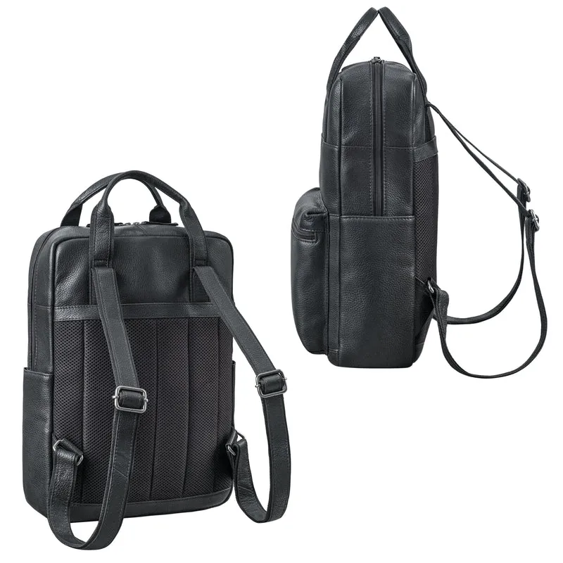 "Lilo" Großer Echtleder Rucksack Damen mit Laptopfach 15,6 Zoll