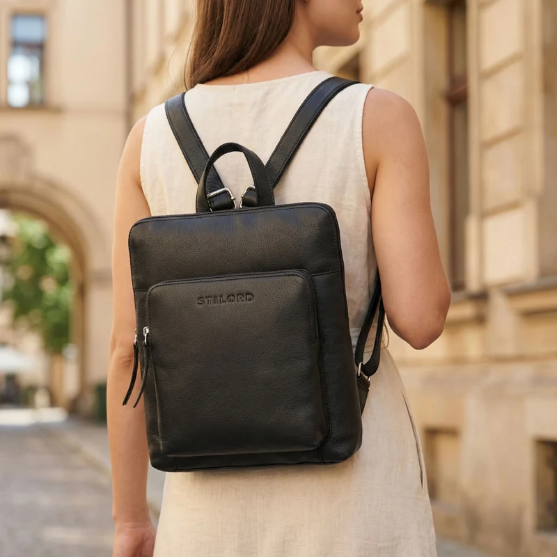 "Ari" Kleiner City Rucksack Damen Leder
