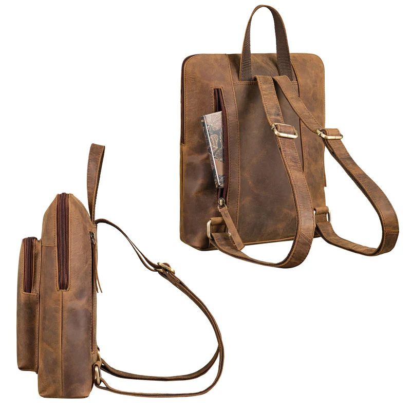 "Ari" Kleiner City Rucksack Damen Leder