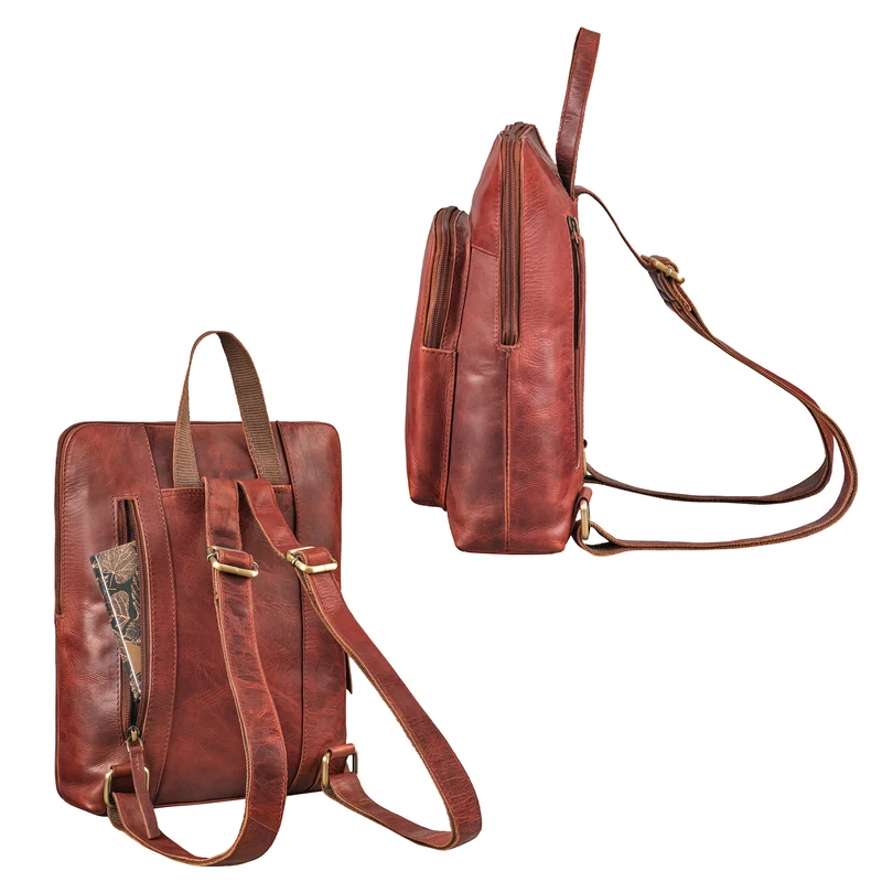 "Ari" Kleiner City Rucksack Damen Leder