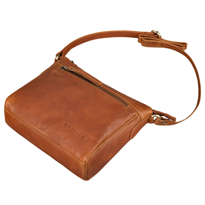 "Mirabelle" Zeitlose Lederdatsche Handtasche Damen zum Umhängen