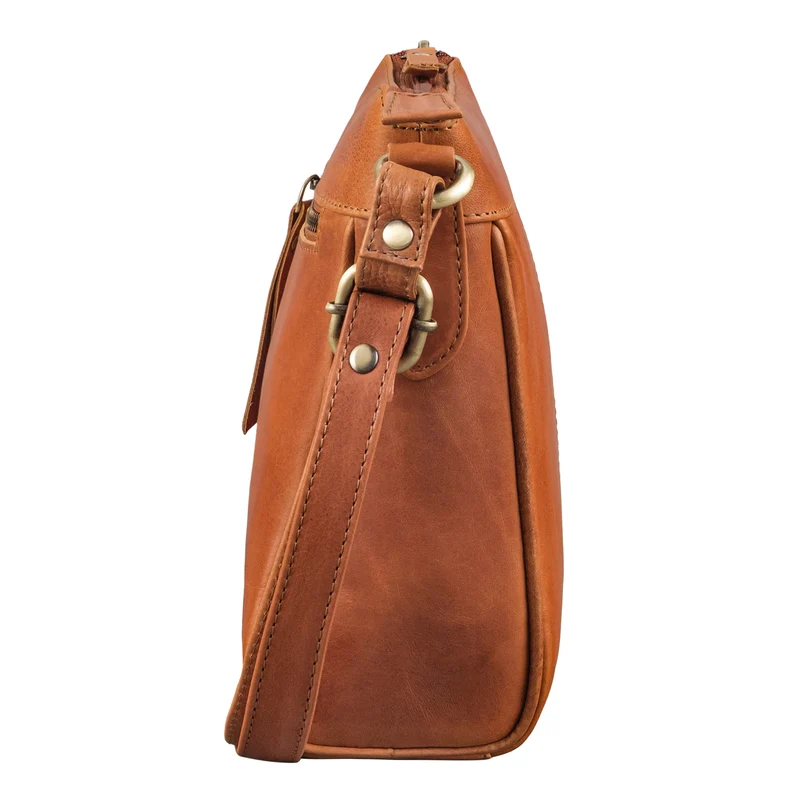 "Mirabelle" Zeitlose Lederdatsche Handtasche Damen zum Umhängen