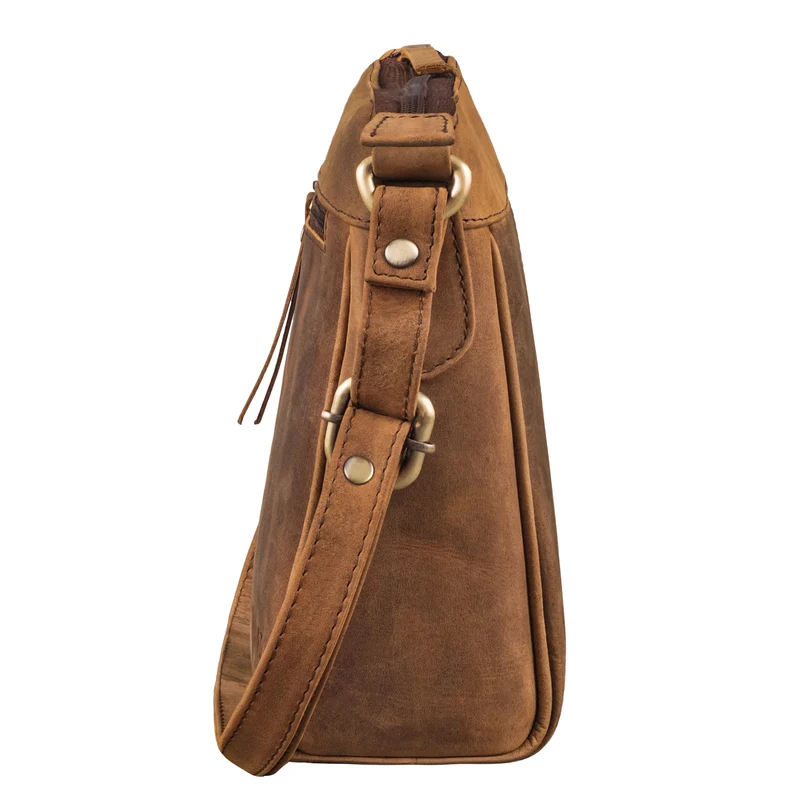 "Mirabelle" Zeitlose Lederdatsche Handtasche Damen zum Umhängen