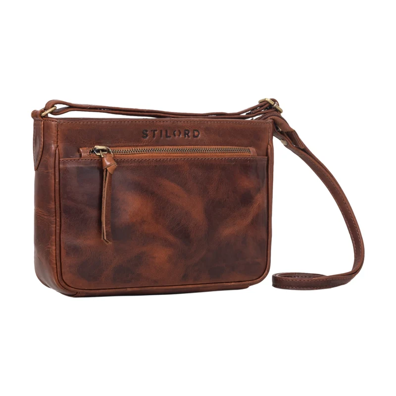 B-WARE "Lilia" 2-in-1 Umhängetasche Damen Handtasche Leder