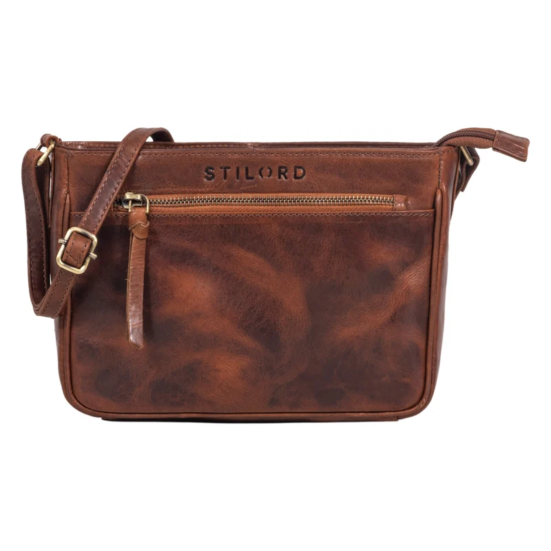 B-WARE "Lilia" 2-in-1 Umhängetasche Damen Handtasche Leder