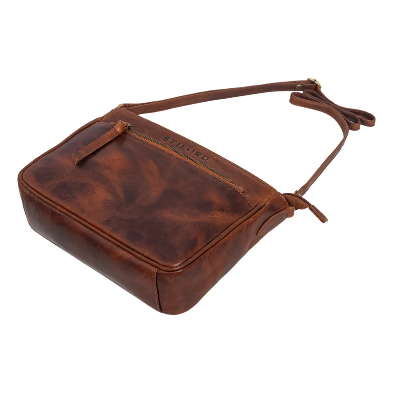 B-WARE "Lilia" 2-in-1 Umhängetasche Damen Handtasche Leder