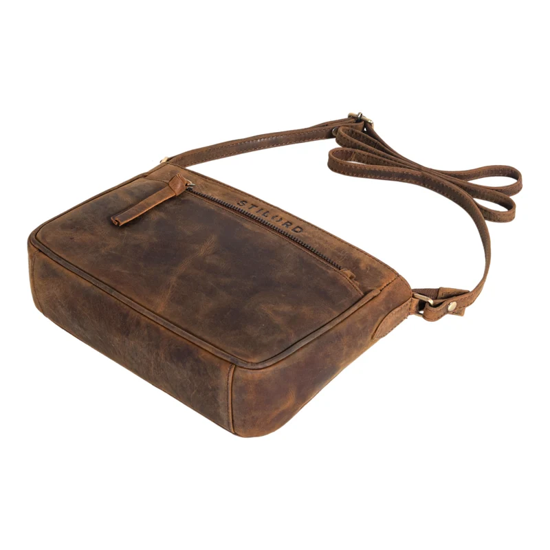 B-WARE "Lilia" 2-in-1 Umhängetasche Damen Handtasche Leder