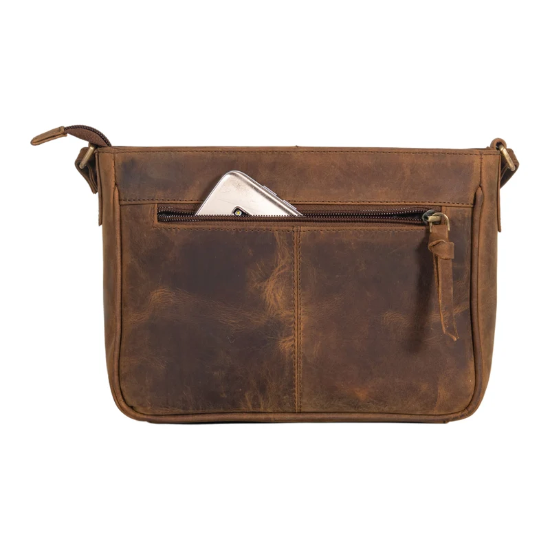 B-WARE "Lilia" 2-in-1 Umhängetasche Damen Handtasche Leder