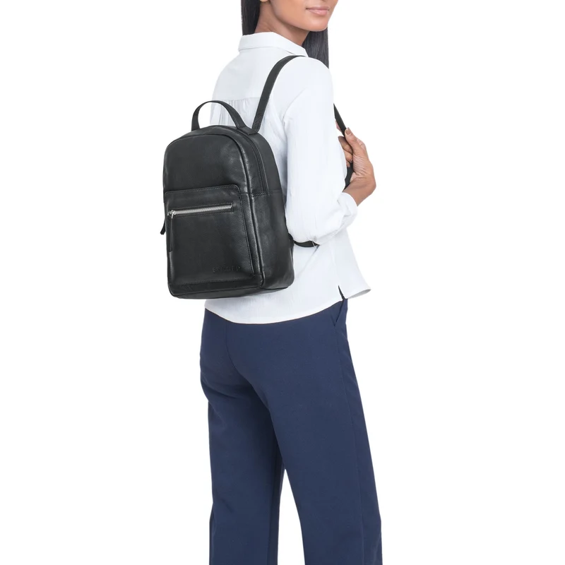 "Luisa" Kleiner Lederrucksack Damen Echtleder Rucksack Cityrucksack