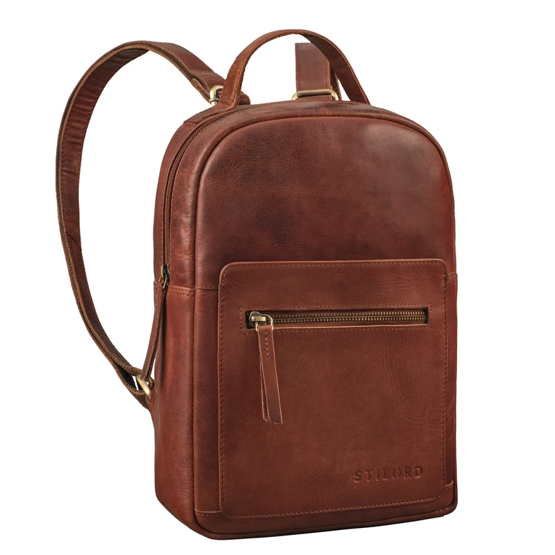 "Luisa" Kleiner Lederrucksack Damen Echtleder Rucksack Cityrucksack