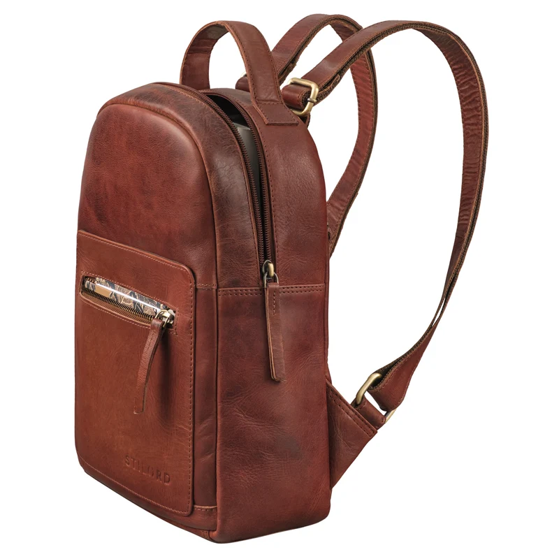 "Luisa" Kleiner Lederrucksack Damen Echtleder Rucksack Cityrucksack