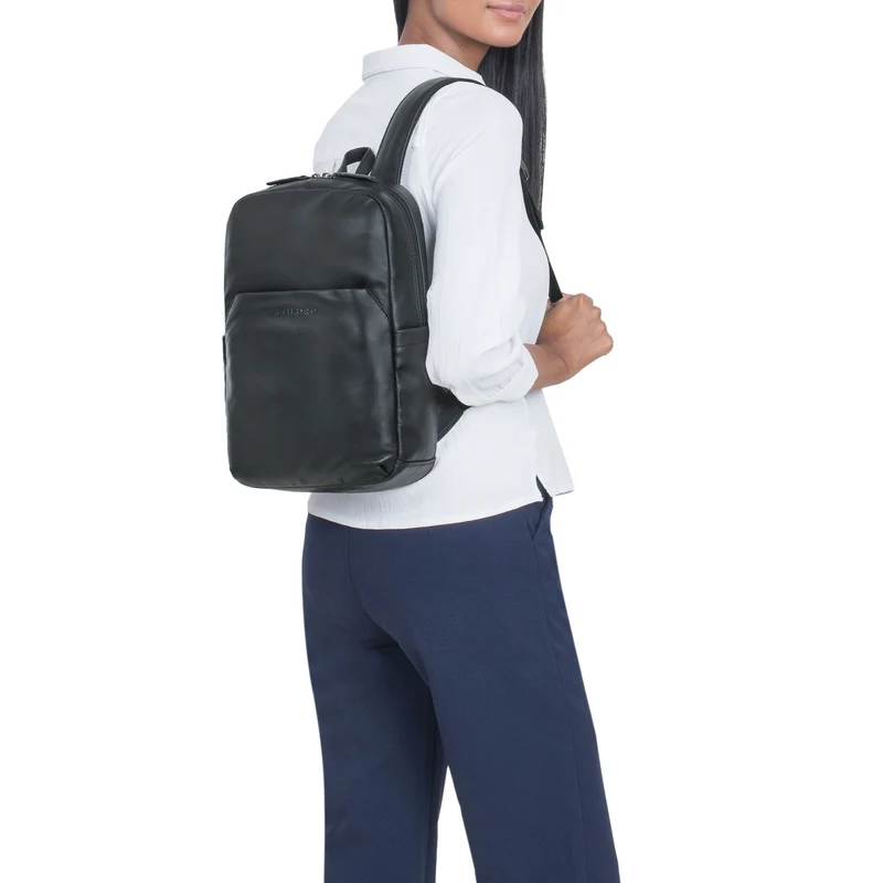 "Kim" Kleiner Lederrucksack Damen Echtleder mit 12 Zoll Laptop-Fach