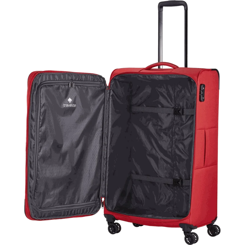 Travelite Chios 4-Rollen Trolley L 78 cm -Rot
