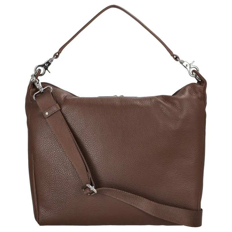 Mandarina Duck Mellow Leather Hobo - Schultertasche 33 cm (milk chocolate)