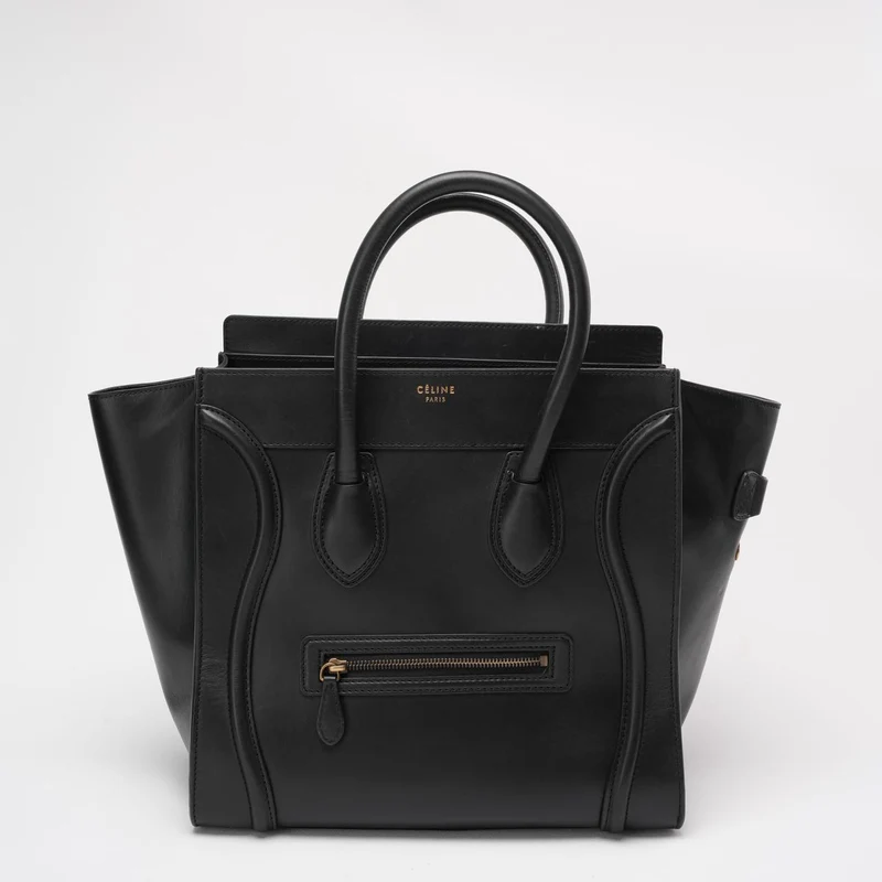 Celine Schwarzes Gepäck Mittlere Tragetasche 2012