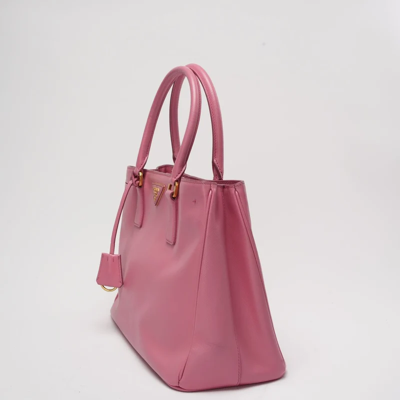 Prada Pink Galleria Einkaufstasche aus Saffiano-Leder