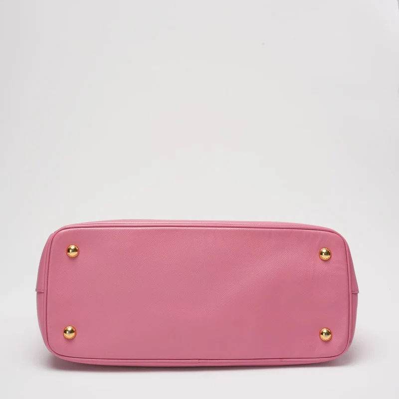 Prada Pink Galleria Einkaufstasche aus Saffiano-Leder