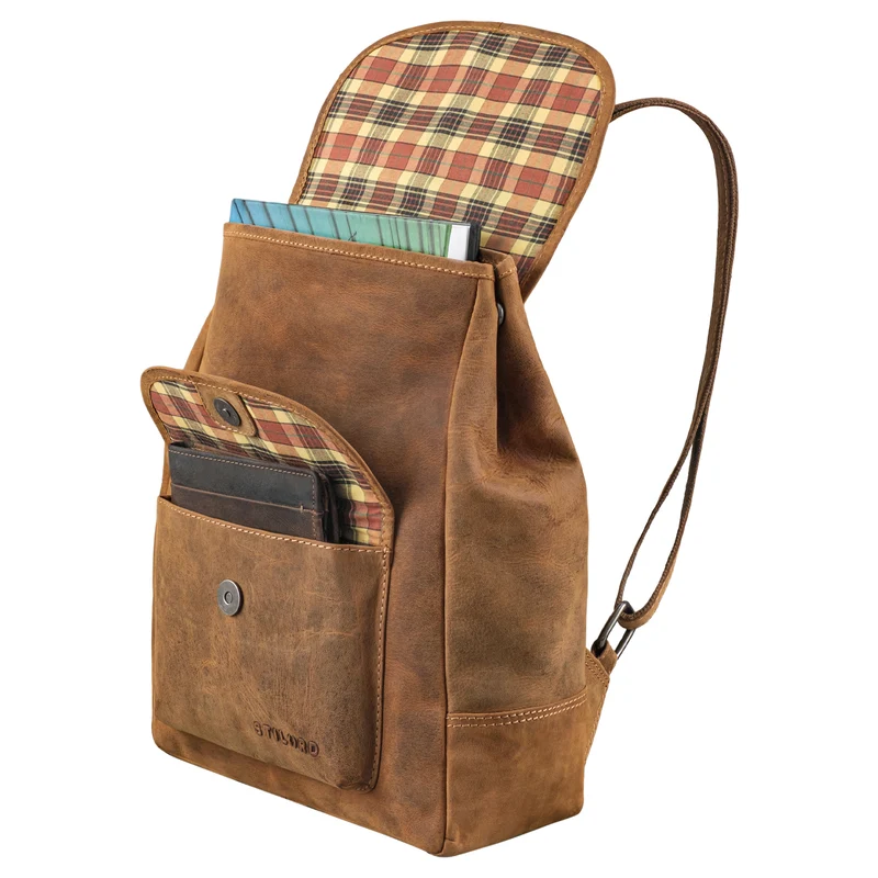 "Adele" Kleiner Rucksack Damen Leder - Tagesrucksack